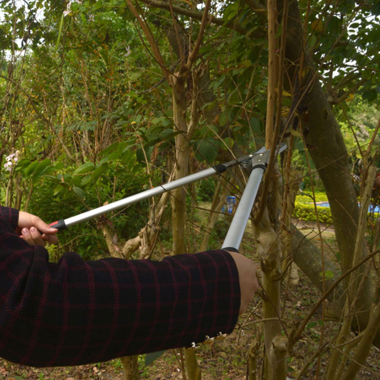 MRKU Tijeras para setos de jardín, podadoras de derivación y Tijeras de podar para podar boj y arbustos Altos Tijeras de podar para árboles Tijeras de Yunque Tijeras para Ramas de Alta Resistencia