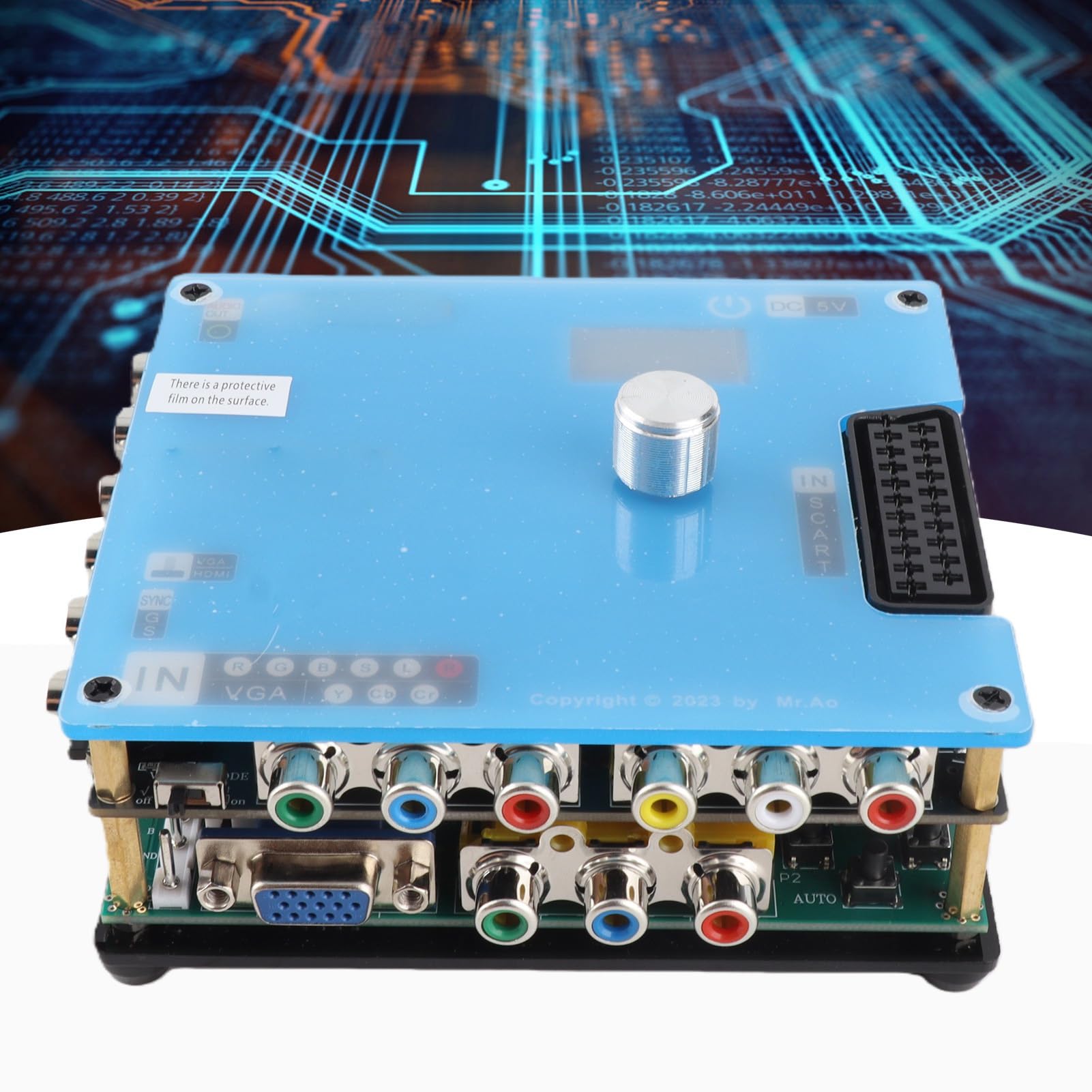 Convertitore LCD GBSC Convertitore per Videogiochi Ad Alta Definizione per Lettori CRT con 3 Opzioni di Uscita 120 X 105 X 43 Mm