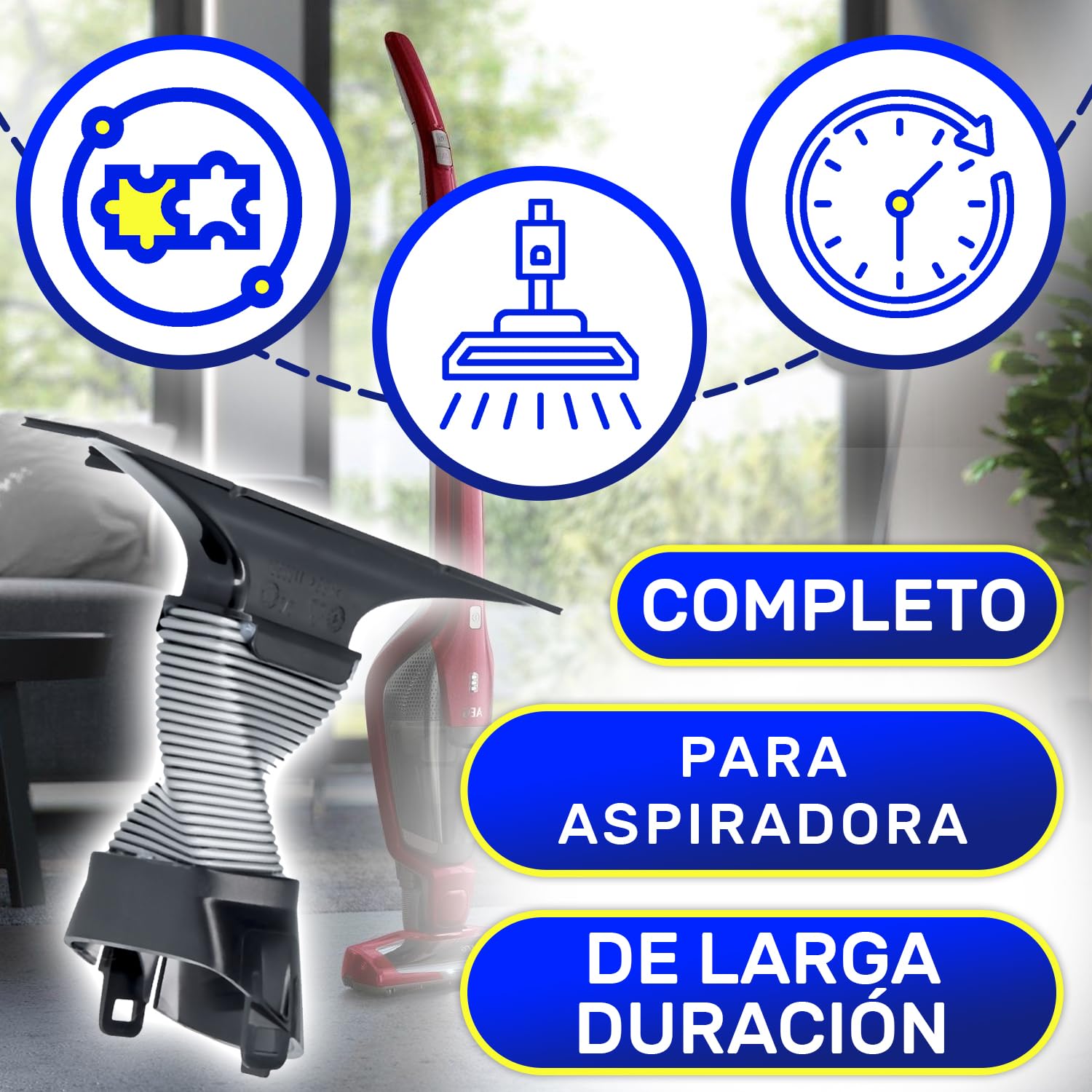 MONTERAL Conector para Boquilla de Aspiradora Sin Cable 164 mm x 120 mm x 32 mm con Código Original 4055248936 4055503728 para AEG para Electrolux - Garantía de 10 Años