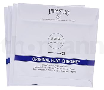 コントラバス弦　5弦セット　オリジナルフラットクローム Amazon.co.jp: PIRASTRO ORIGINAL FLAT-CHROME オリジナル
