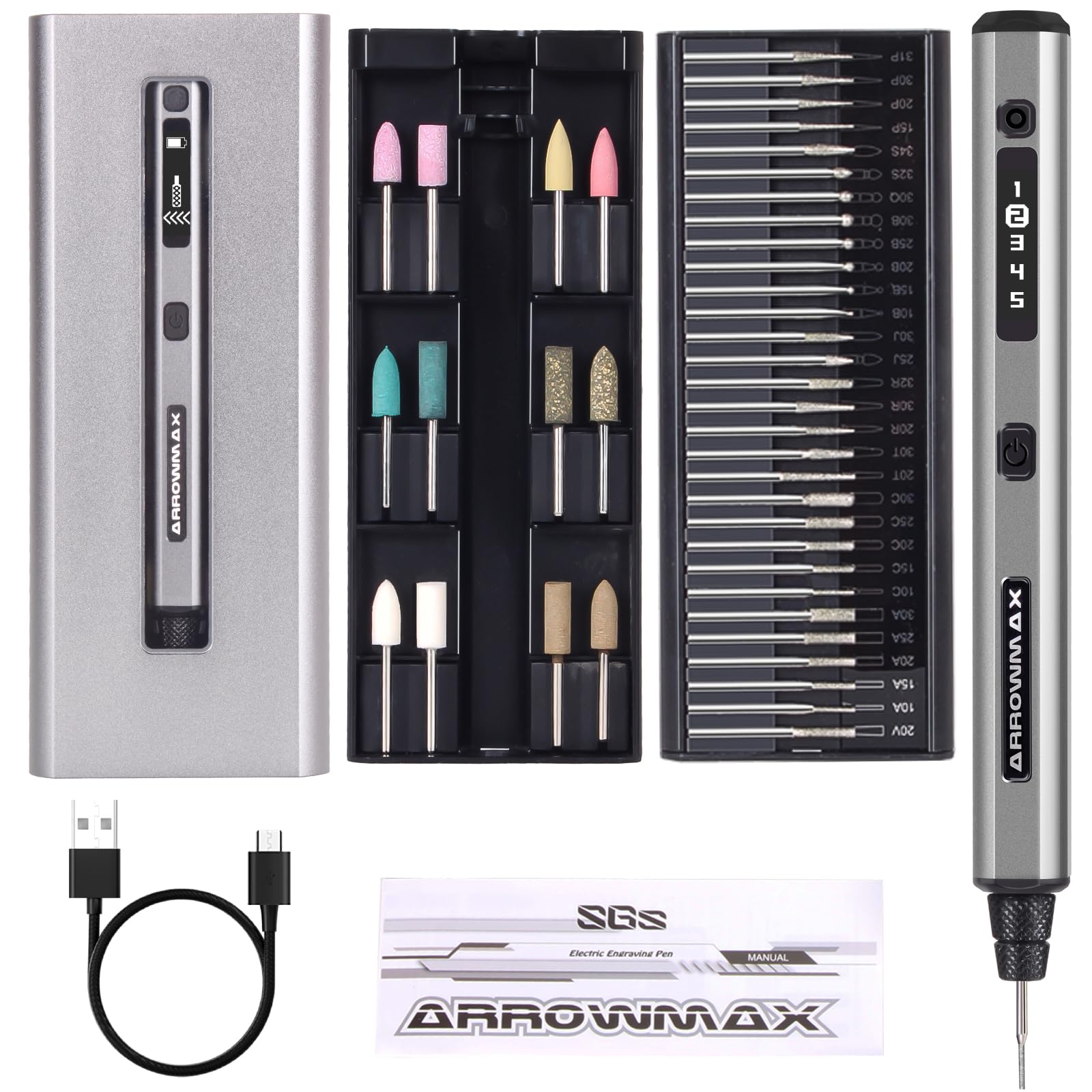AM ARROWMAX Mini Cordless Rotary Tool Kit