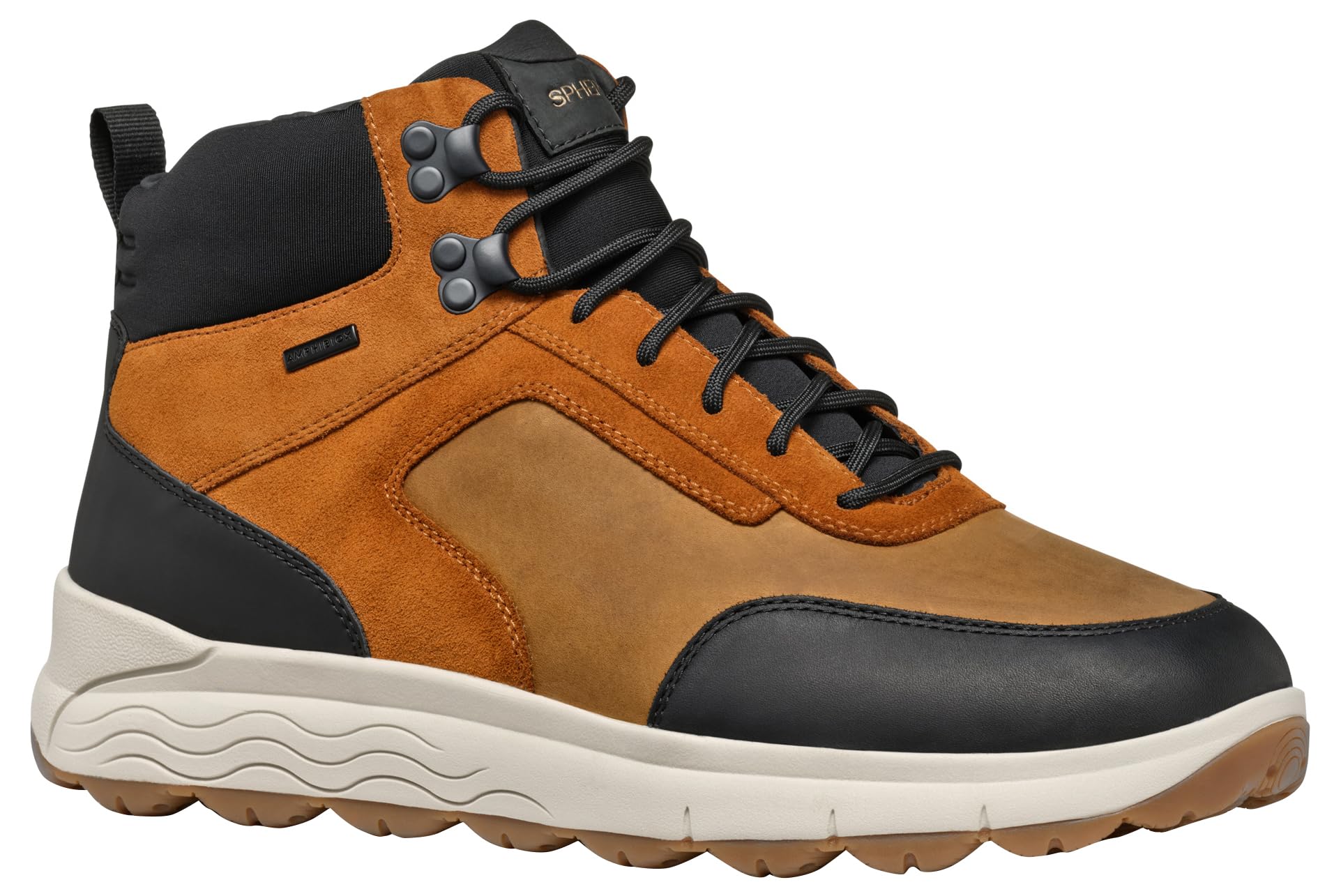 Geox Men's U Spherica 4x4 B AbxAnkle Boot, Ochre Cognac, 8 UK