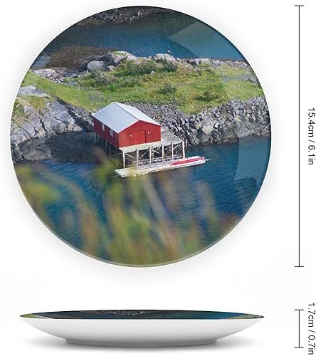 Miniatura 9 de Plato de cosecha de otoño de calabaza para decoración de pared de oficina en casa, plato decorativo con soporte de exhibición, adorno de cerámica,