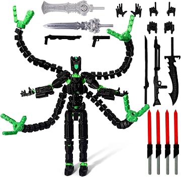 T13Assembly Completed Action Figure Set,3D Printed Multi-Jointed,Multi-Jointed T13, Articulated T13 Desktop Decoration,d13 Accessories Best Birthday Festival Gift