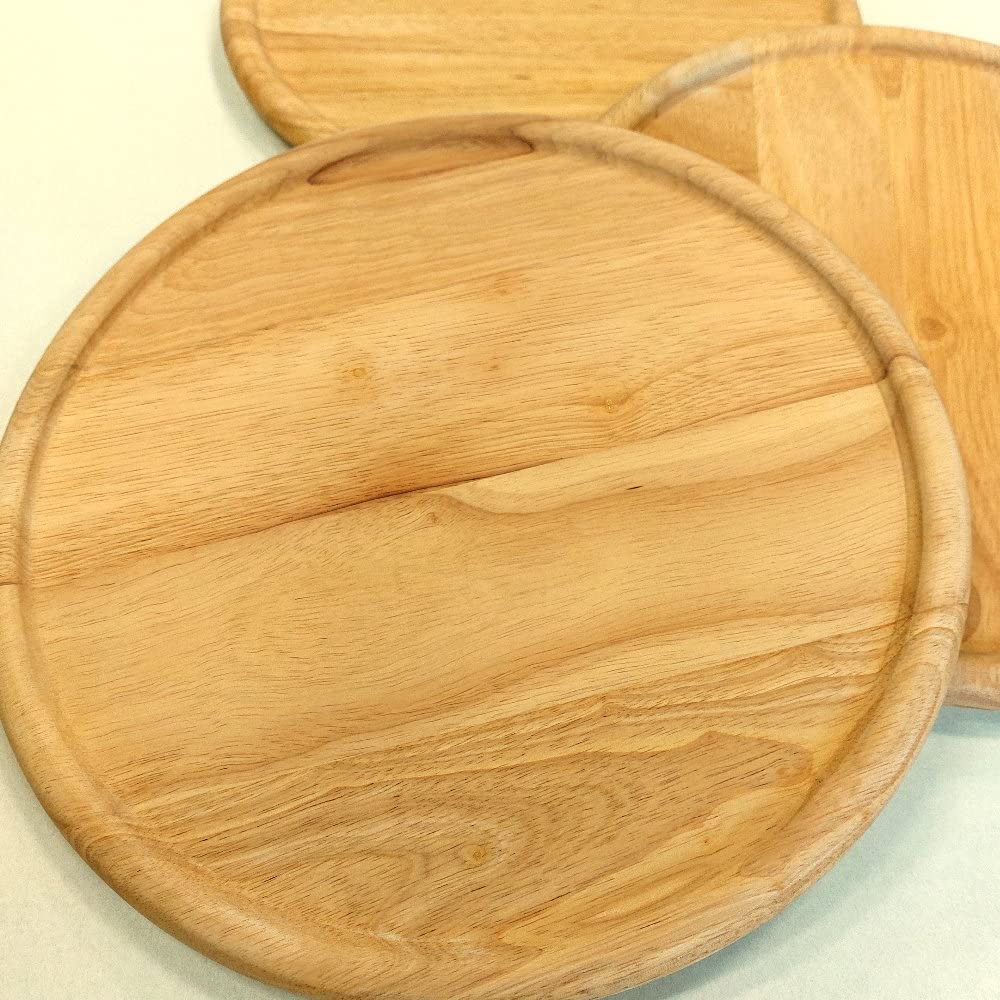 Pizzateller mit Gravur (Namen) personalisiertes Holz Pizzabrett 32cm - Geschenkidee zum Geburtstag, Geschenke Jahrestag Jubiläum, Holz-Teller Pizzabäcker MotivP9 Pizzeria