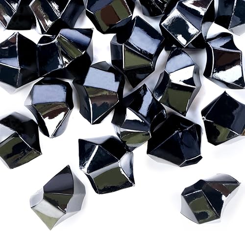 Vista 96 de Babenest - Rocas de hielo trituradas acrílicas, 150 piezas de cristales falsos, cubos de hielo de plástico, gemas de diamantes para rellenos