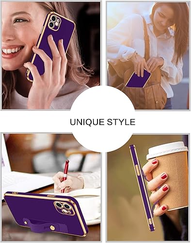 Miniatura 7 de VENINGO Funda para iPhone 11, fundas de teléfono para iPhone 11, TPU suave de ajuste delgado, con pulsera ajustable, resistente a los arañazos, a