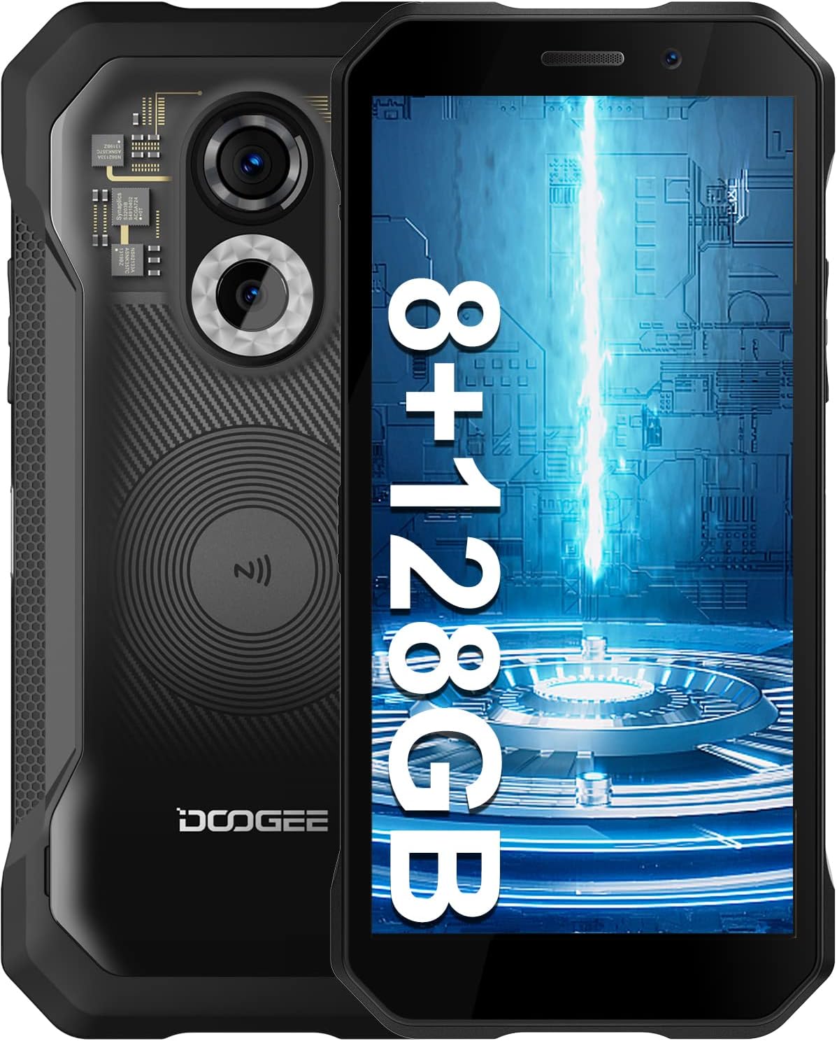 DOOGEE S61 Pro (2023) Movil Resistente Agua y Golpes Android 12, 8GB+128GB Moviles Rugerizados, 48MP+20MP Visión Nocturna Cámara, 5180mAh Batería, 6