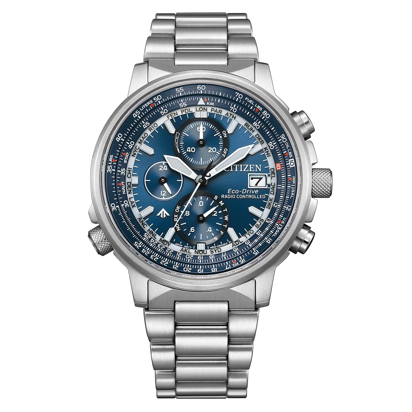 Citizen Promaster Herrenarmbanduhr | Funkuhr, Solar, Saphirglas, Blau, AT8300-58L