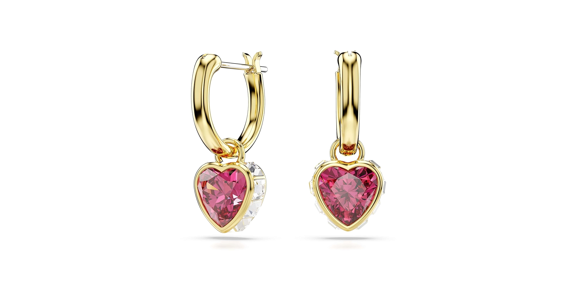 Amazon.com: Swarovski Stilla 5684760 red heart earrings