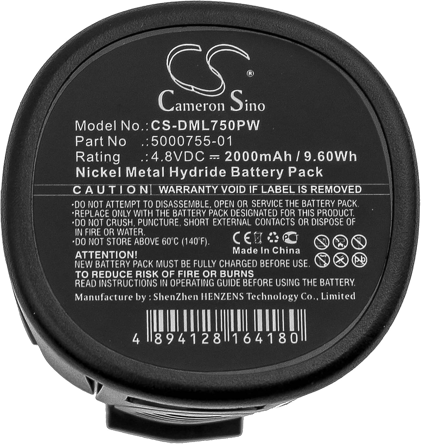 Cameron Sino Battery for DREMEL 7300, 7300-N/5, 7300-N/8, 7300-PT, 750, 750-02, 755-01, MiniMite 750-02 PN:DREMEL 5000755-01 2000mAh / 9.60Wh