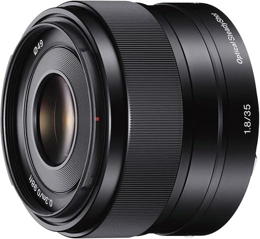 Sony E Mount E 35 Mm F1.8 OSS Aps-C Lens (Sel35F18)|Prime Lens|Portrait Photography,Black