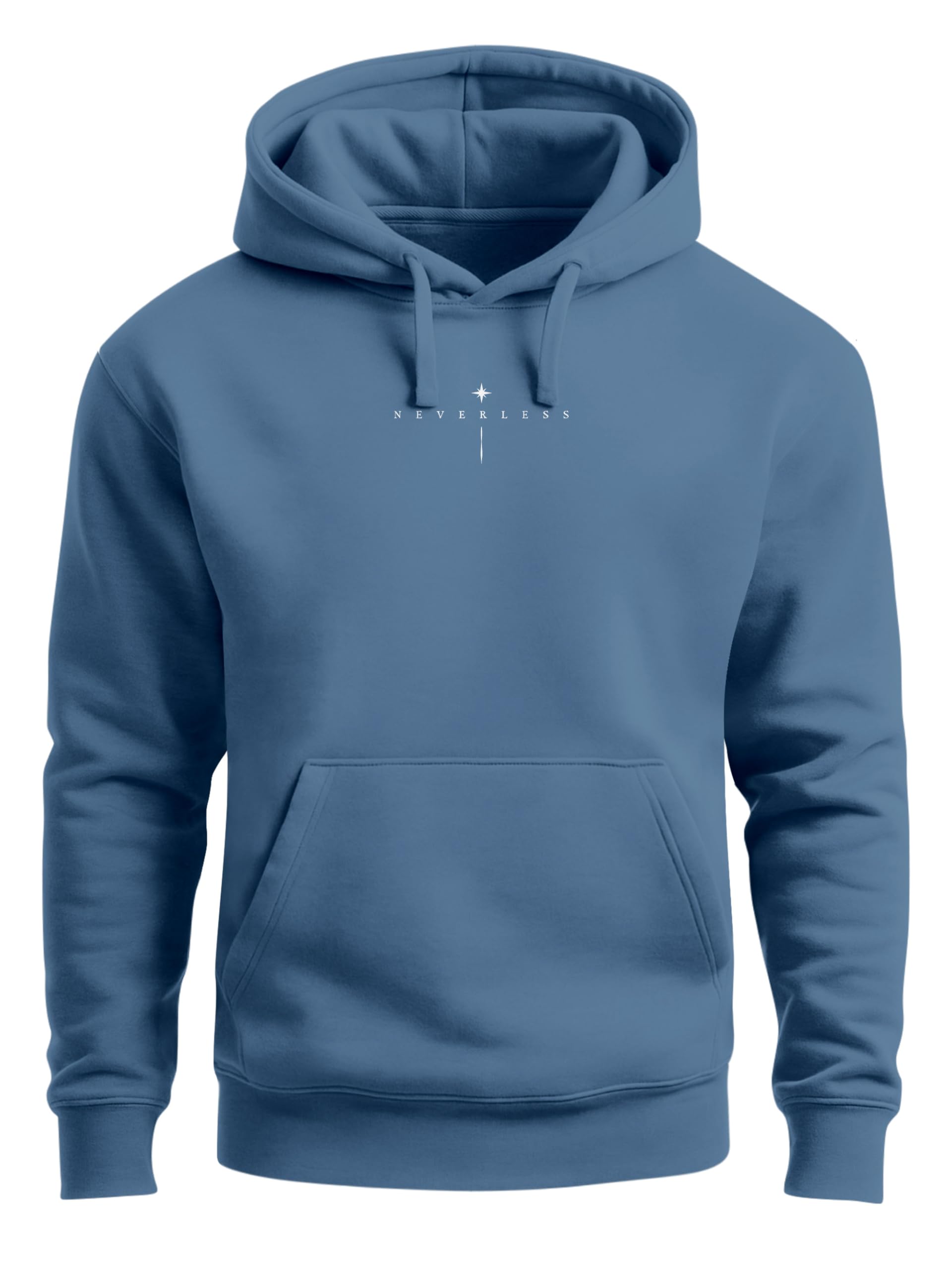 Neverless® Herren Hoodie Backprint Sun & Moon | Kapuzensweatshirt mit Sonne Mond Design Spiritual Streetwear Style