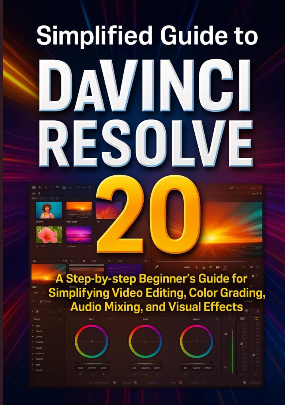 Simplified Guide to DaVinci Resolve 20: A Step-by-step Beginner’s Guide for Simplifying Video Editing, Color Grading, Audio Mixing, and Visual Effects