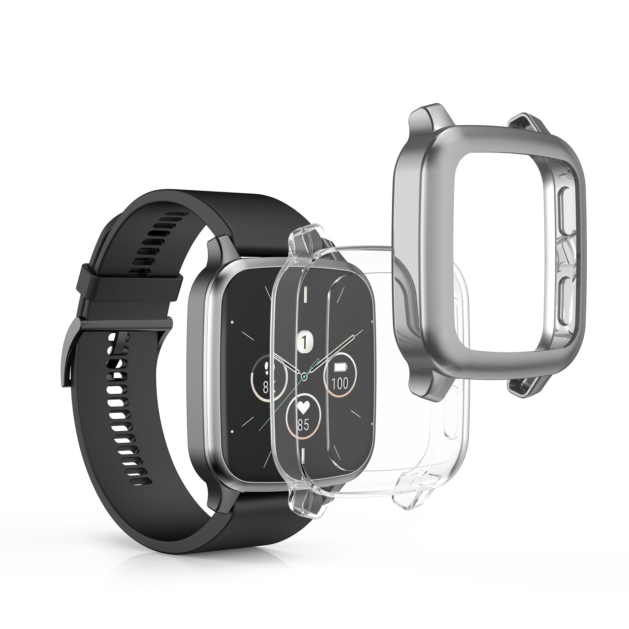 Amazon | kwmobile 2x ケース Garmin Venu Sq 2 Music/Sq 2対応 カバー