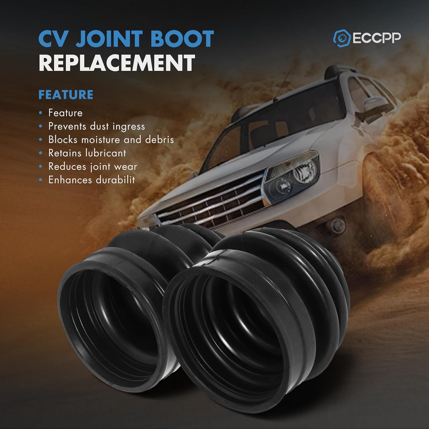 ECCPP CV Joint Boot Kit fits for 2000 2005 for Honda Rancher 350 Pair Outer Inner