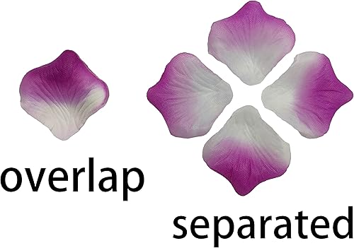 Vista 27 de Pétalos de rosa negros separados, 1520 pétalos de rosa falsos negros, pétalos de flores negras de 2.3 pulgadas para bodas, pétalos negros para noche