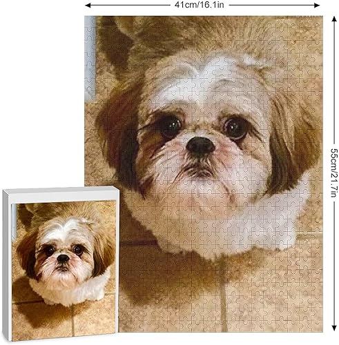 Miniatura 2 de Grandes rompecabezas para adultos de 500 piezas Shih Tzu rompecabezas de perro para adultos, juguetes de regalo, decoración familiar, rompecabezas