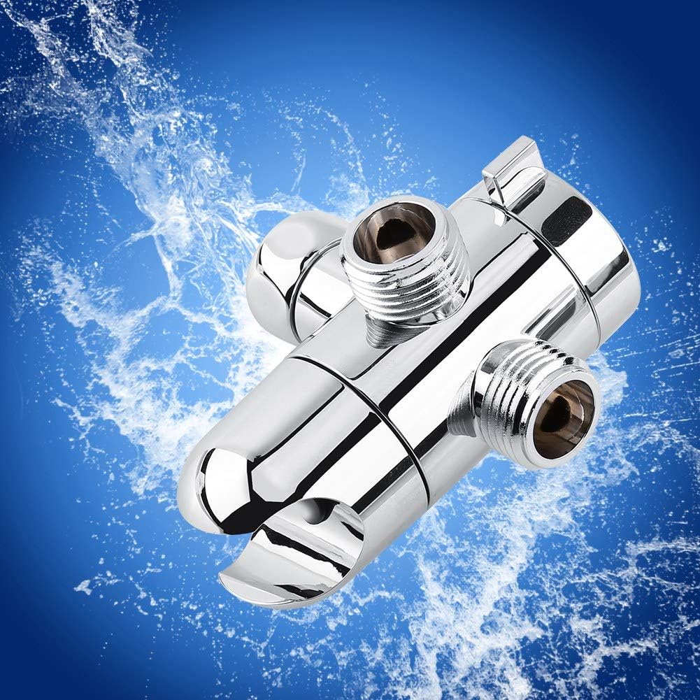 1/2” 3-Way Shower Head Diverter with Handheld Showerhead Bracket and Shower Head Arm for Bathroom Hand Shower