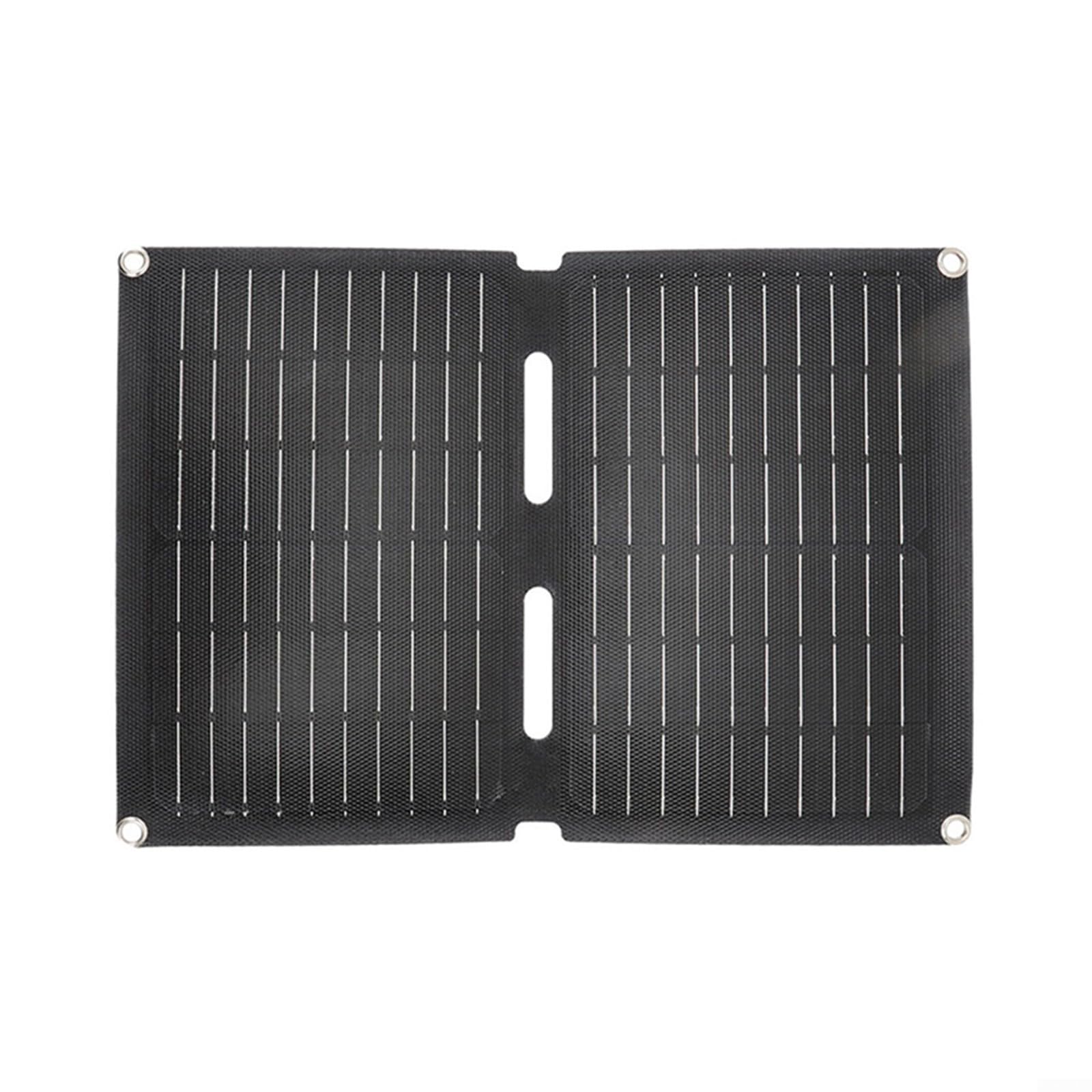 Panneau monocristallin 5 V, pliable, portable, panneau photovoltaïque, alimentation hors réseau pour camping-car, abri de jardin, caravane (2 plis)