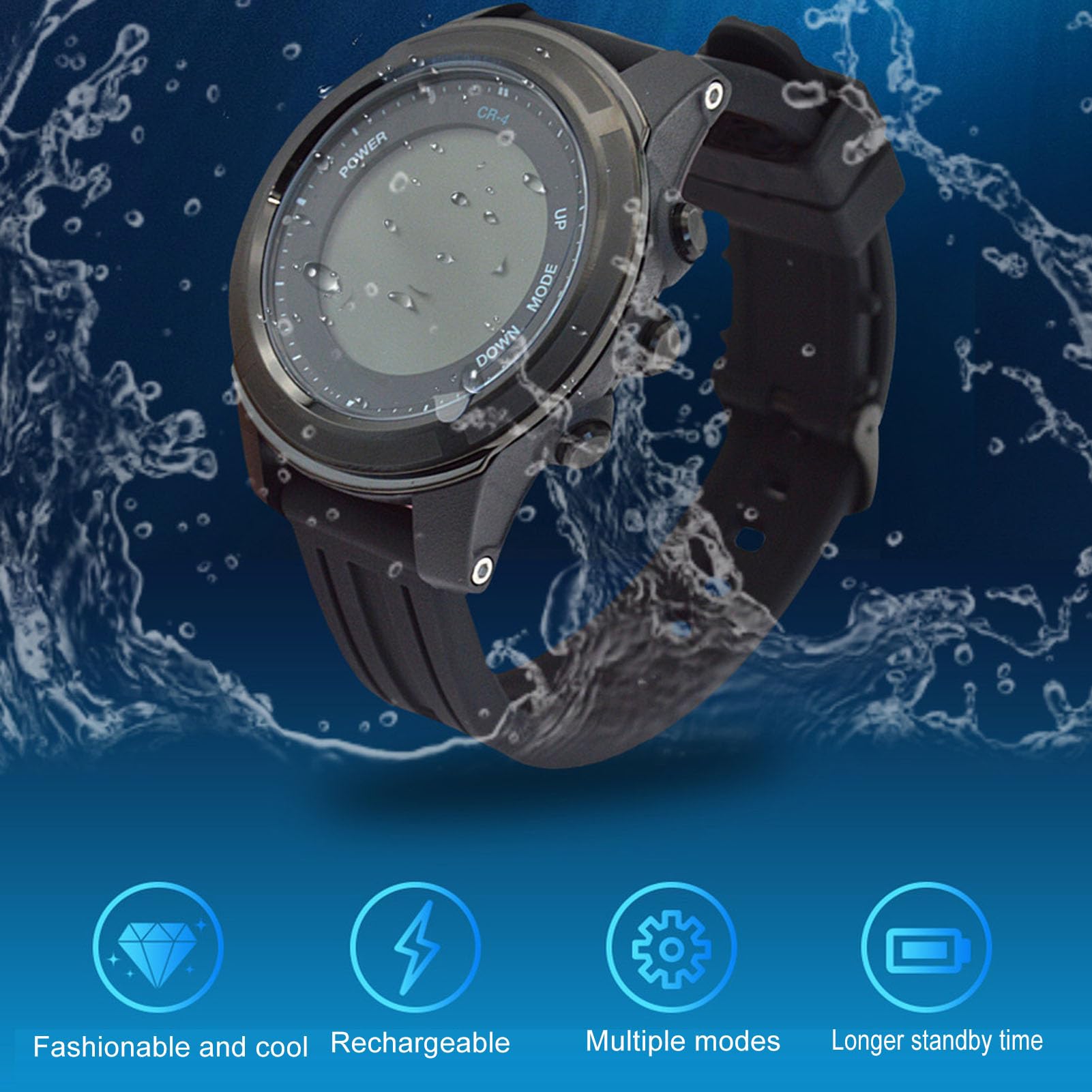 Computadora de Buceo, Computadora de Buceo de Muñeca Antideslizante Impermeable, Carga Rápida para bajo el Agua