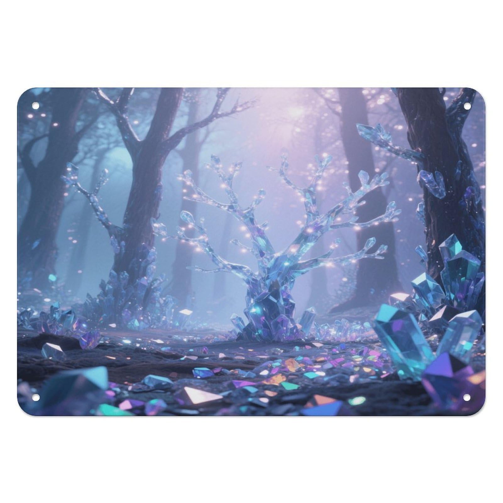 Fekiloot Style Mysterious Land Wall Decor Iron Painting Metal Sign