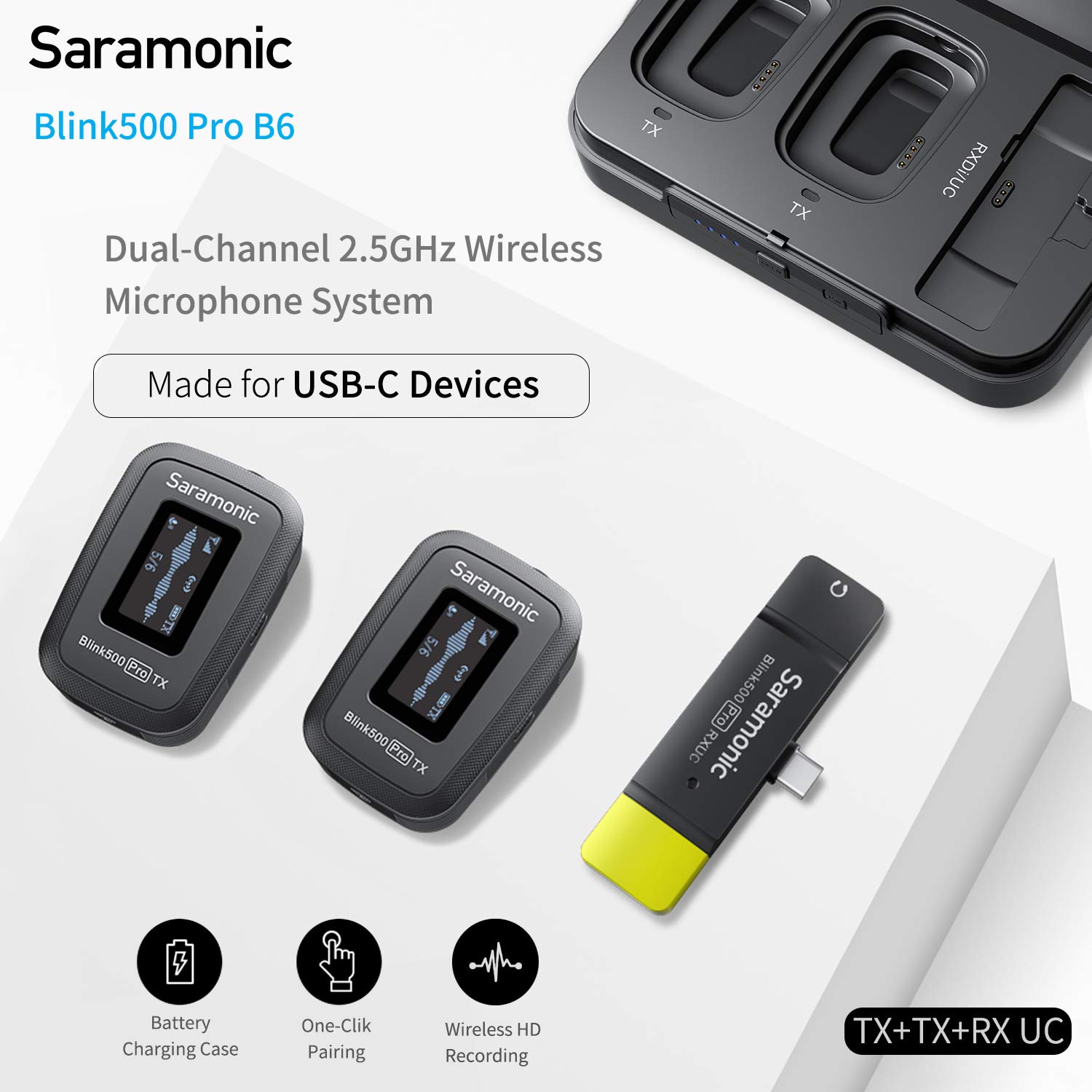Amazon.com: Saramonic USB-C Wireless Lavalier Microphone
