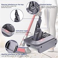 Vista 4 de URUN Adaptador 2 en 1 V7/V8 para Milwaukee M-18 18V Batería Convertir a Dyson V7/8 Aspiradora de mano Batería Compatible con V7/8 Animal V7/8