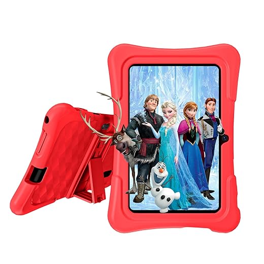 7 inch Tablet for Kids 3GB 32GB Android 11 Preinstalled Parent Control Children Education Toddler Tablet with Shockproof Case,Bluetooth, WiFi, GMS Certified, Dual Camera Youtube Netflix (Red)