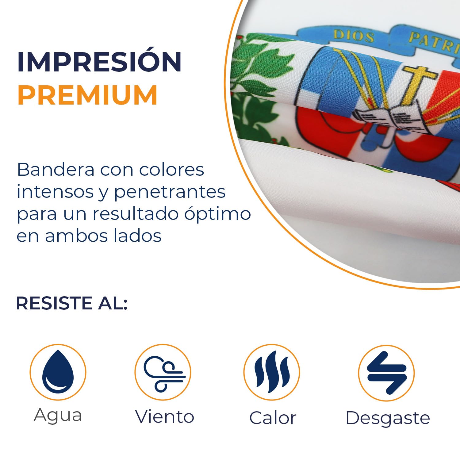 Bandera CBD - 150x90 Cm - 100% Poliéster Con Ojales Metálicos - Colores Vivos - Para Interior Y Exterior Ligero