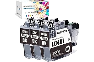 LC401BK Black Ink Cartridges for Brother Printer