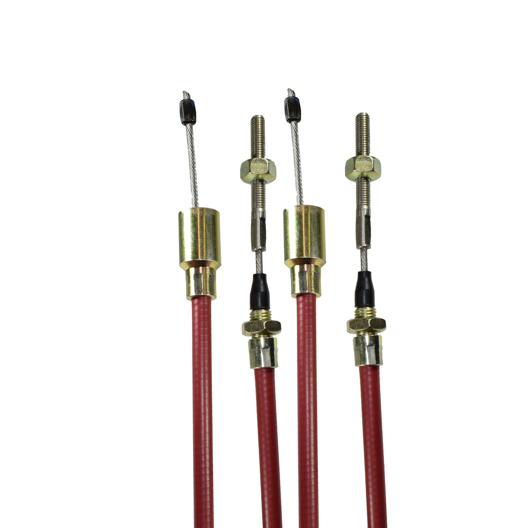 AB Tools 2 x kabel hamulcowy do przyczepy ze stali nierdzewnej do systemów osi węzłowych osłona zewnętrzna 1030 mm