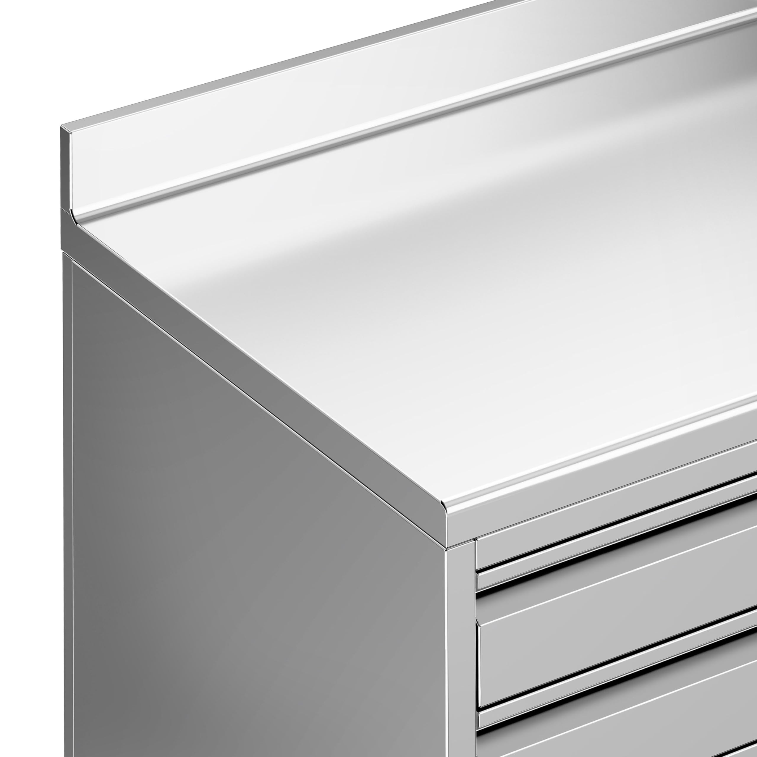 GGM Gastro | KASSEES-CB-001 | Arbeitsschrank - für Kaffeemaschine - 800x600mm - mit Ausklopfer, 2 Schubladen, 2 Türen & Aufkantung