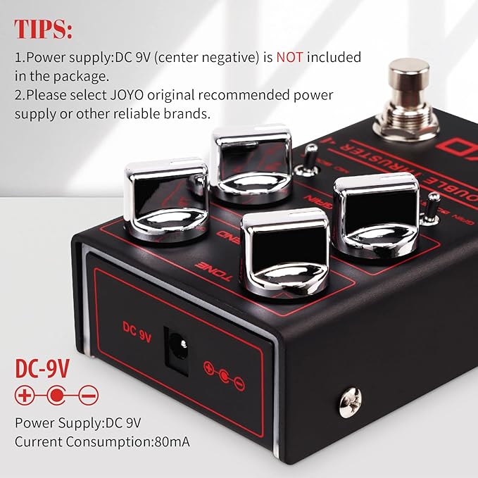 Pedal de Efectos JOYO DOUBLE THRUSTER R-28 Overdrive para Ba miniatura 4