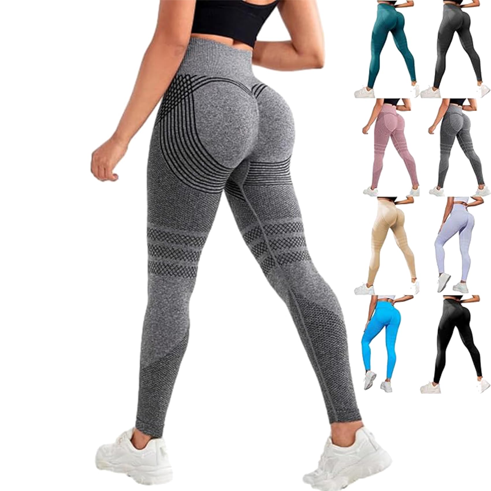 Correx 3D Kompressionsleggings, Coreex Celluflex 3D-Kompressionsleggings, Push-up-Hose, Yogahose, Lange Sporthose für Alltag, Freizeit und Sport