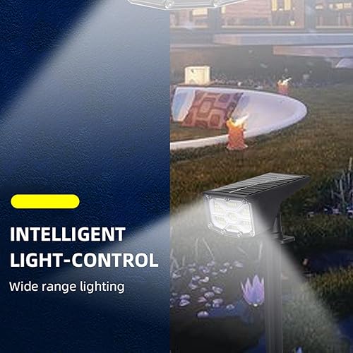 Miniatura 6 de Luces solares 2 en 1 para exteriores, sensor de movimiento, luces para exteriores con 50/53 cuentas de lámpara LED para valla, patio, jardín, patio,