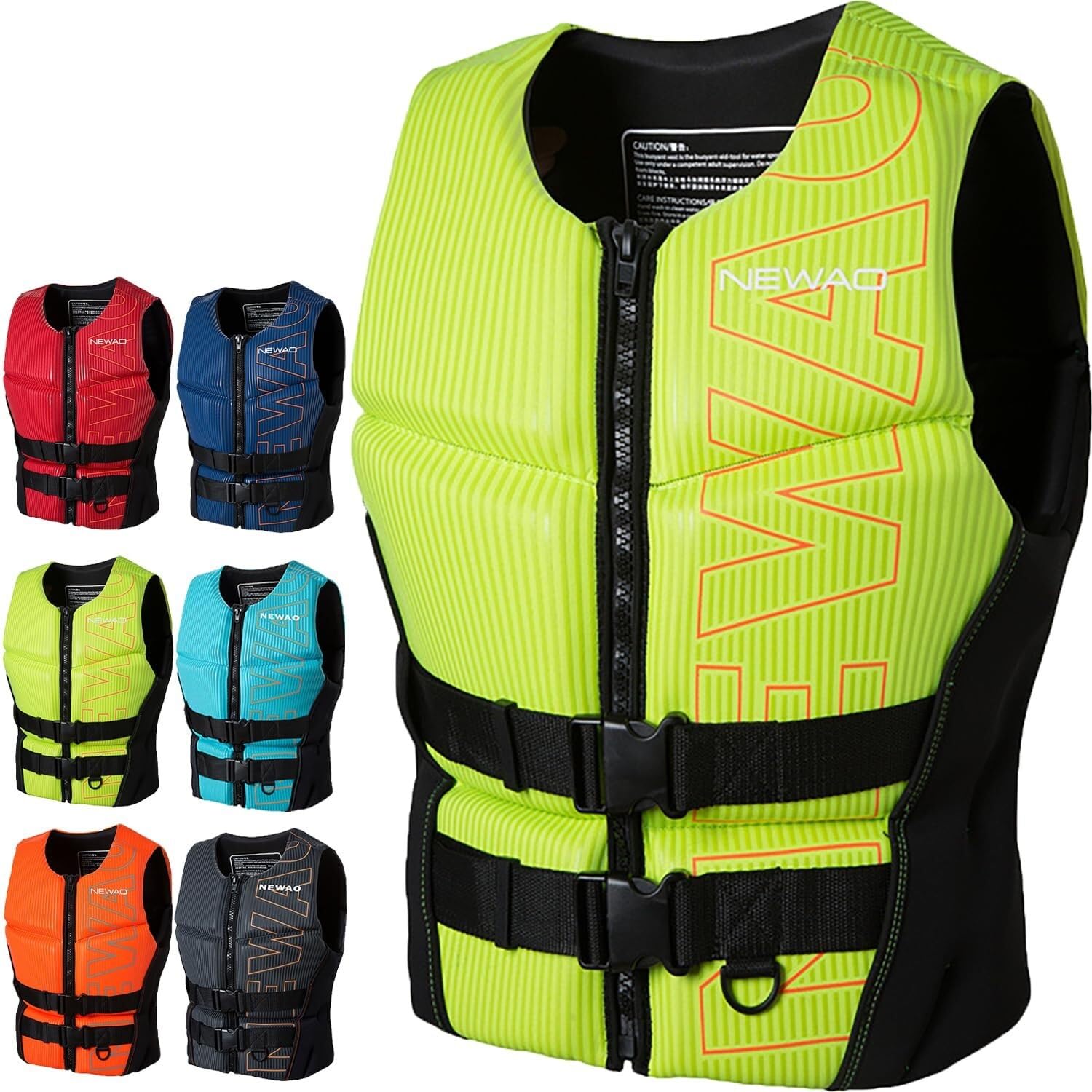 Unisex Hohe Auftriebskraft Tragbar Schwimnweste Verstellbare Gurte Neopren Komfort für Kajak Schnorcheln Stand Up Paddling Wassersport Sicherheit