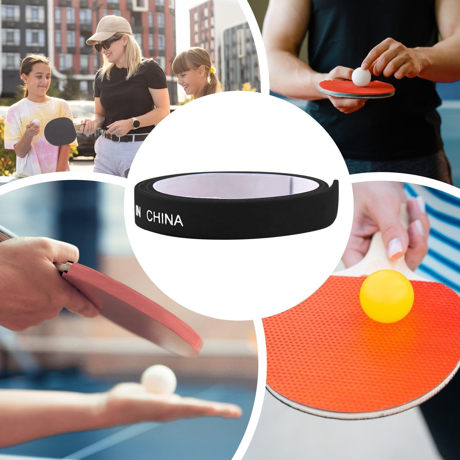 Cinta para Borde de Tenis de Mesa,Protección 10X para Borde de Paletas de Pong - Accesorios Deportivos Antichoque para Competiciones, Entrenamientos Y Partidos