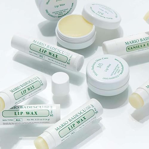 Miniatura 3 de Mario Badescu Cera de labios con aceites de rosa mosqueta y vitamina E, hidratante labial ligero y rico en antioxidantes para labios secos, bálsamo