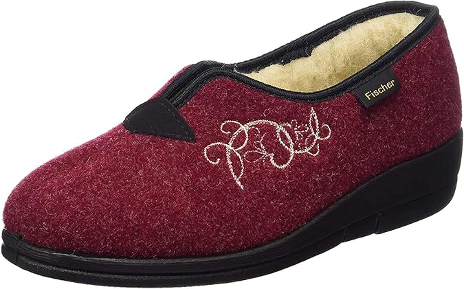 Fischer Pantoffels dames 203620, grootte:41, kleur:Rood