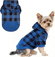 Vista 36 de KOOLTAIL Sudadera básica con capucha para perro, suave y cálido, con agujero para la correa y bolsillo, abrigo de invierno para mascotas, ropa