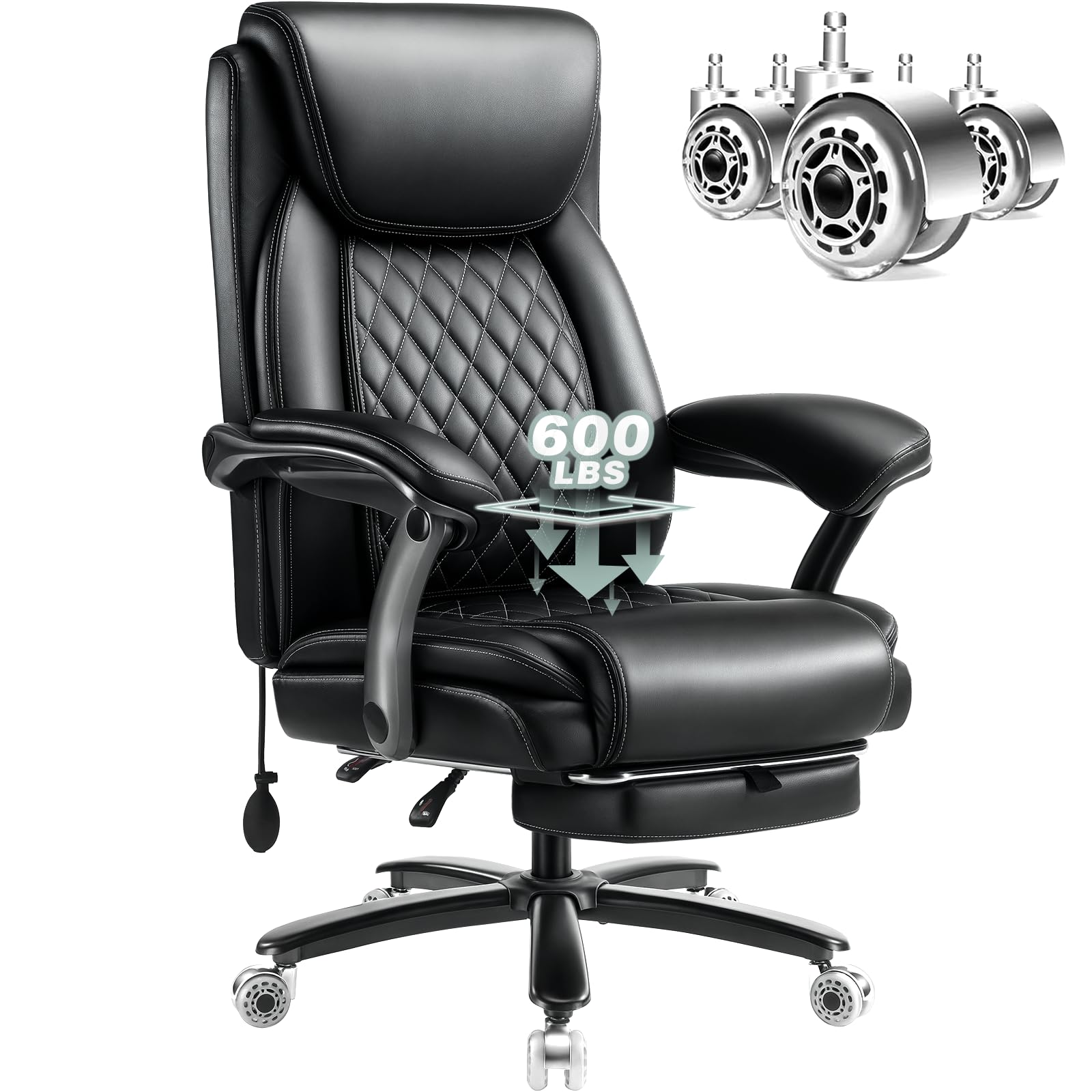 Indulgear 600LBS Large Heavy Duty Office Chair