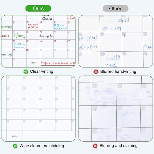 Miniatura 3 de Calendario grande de borrado en seco calendario de pared de 3 meses 3 en 1  30 x 45 pulgadas borrable mensual con 18 calcomanías redondas