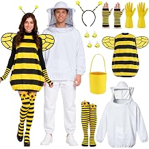 Halloween Couples Costumes Bee Costume Beekeeper Suit Funny Adult Set