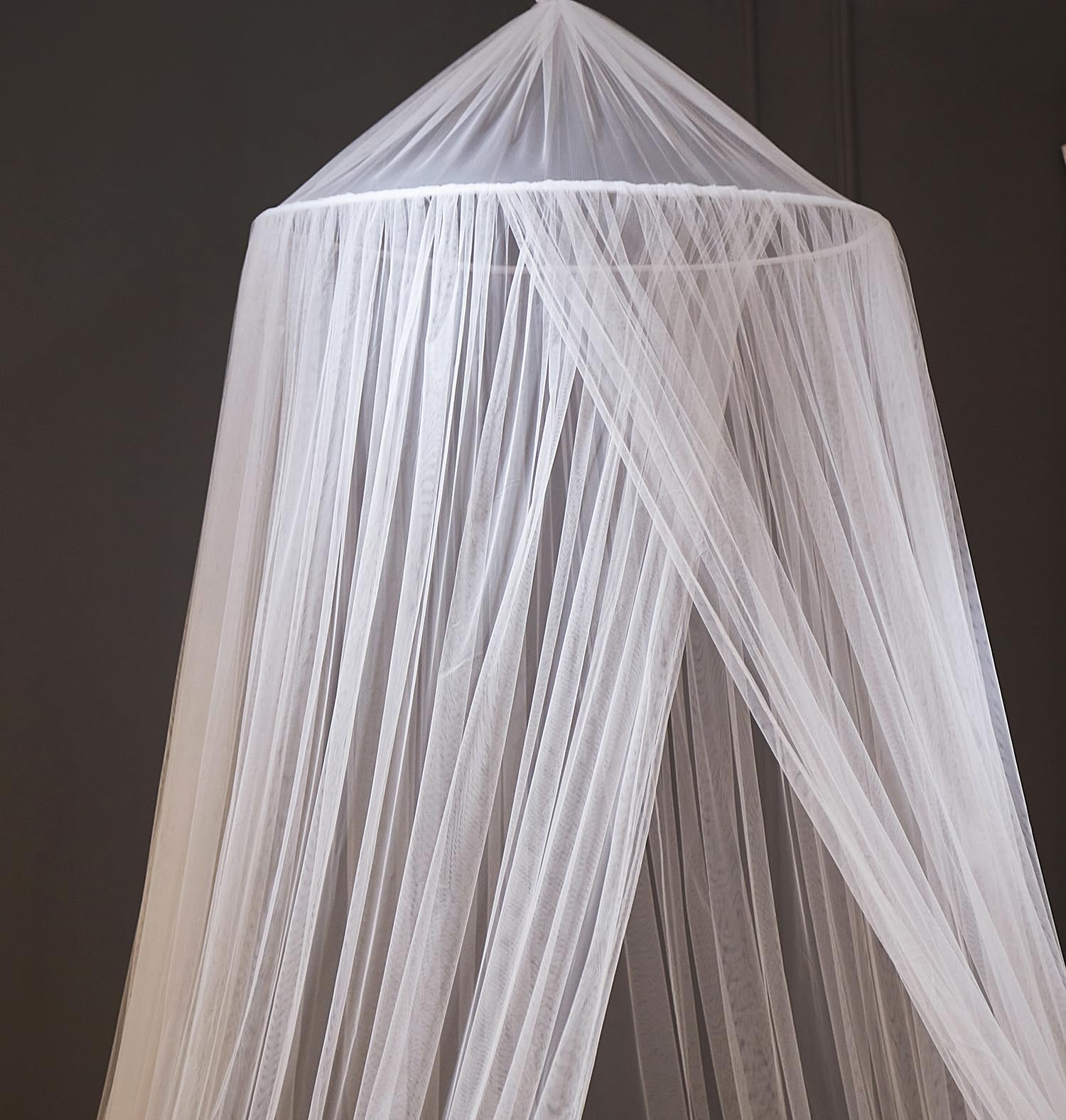 ZIQINPSQ Zanzariera per letto, baldacchino per letto singolo, matrimoniale, king size, zanzariera a cupola per interni ed esterni, letto per bambini e letti per adulti (bianco)