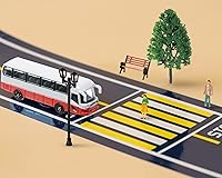 Vista 5 de Sratte 64 piezas de accesorios de escenario de tren modelo 1: 50 figuras pintadas a escala miniatura, figuras de personas, mini