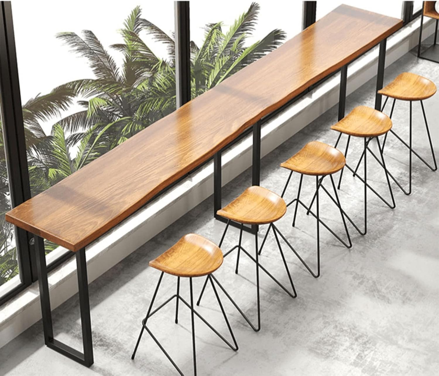 2 Pcs Heavy Duty Metal Furniture Table Legs Industrial Rustic Square Tube Table Legs Gold Color Dining Table Legs for Coffee Table Computer Desk Sturdy Furniture Legs for Home Decor