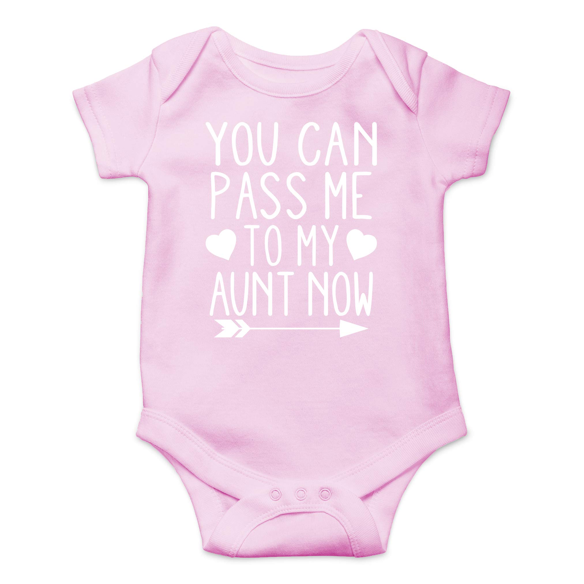 AW Fashions You Can Pass Me To My Aunt Now - I Love My Auntie - Aunt's Favorite - Cute One-Piece Infant Baby Bodysuit