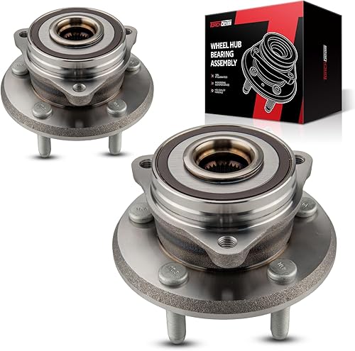 Miniatura 12 de Conjunto de cojinetes de buje de rueda delantera Torchbeam 513347 para Mazda CX-5 2013-2022, 2014-2021 Mazda 6 Rodamiento de rueda de 5 lengüetas