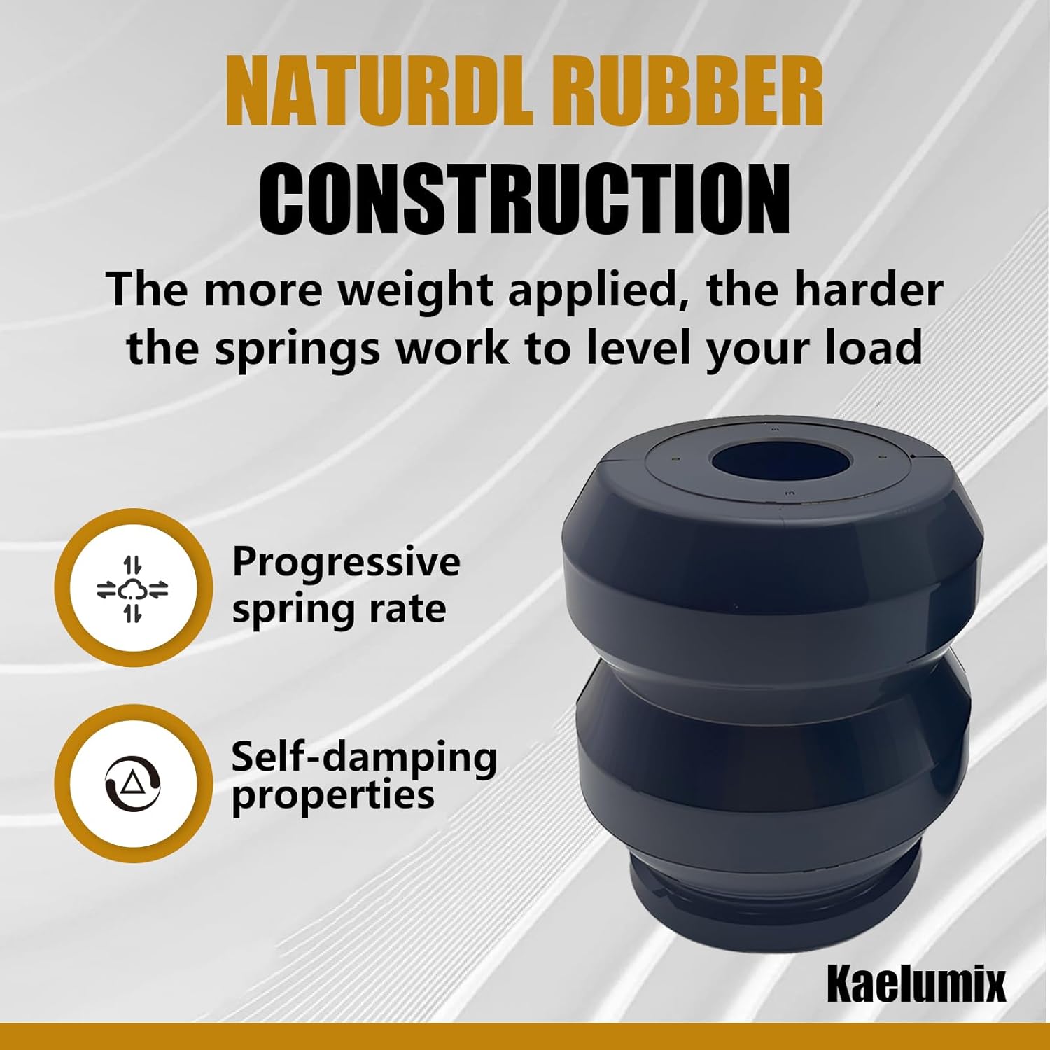 DR1500DQ Ram 1500 Rear Load Leveling Kit, compatible with 2009-2021 Ram 1500 2WD or 4WD models, Rear Bump Stops, Suspension Rubber Helper Spring Kit